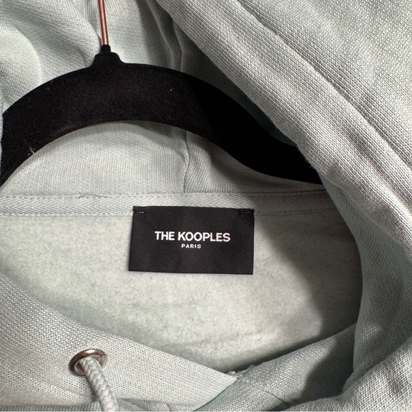 THE KOOPLES Paris Graphic Logo Hoodie Sage Green EU 1 Made in Portugal NWT - Picture 5 of 10